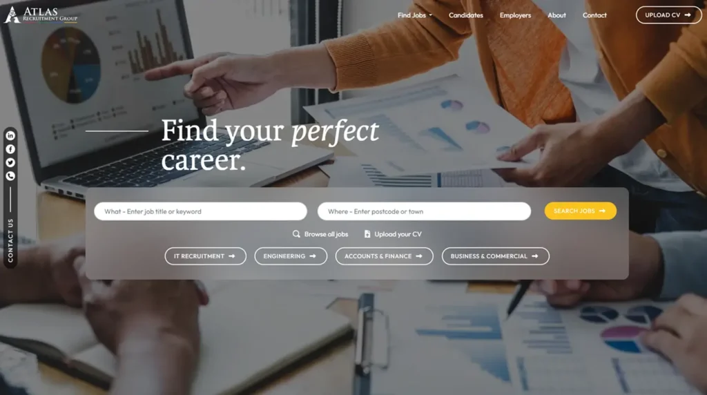 Atlas Recruitment Website Case Study