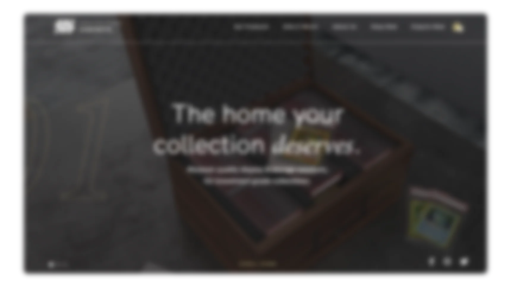 Collectors Cabinets Website Design 2